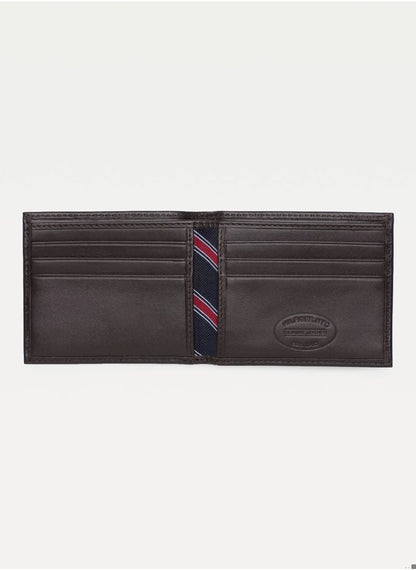 Men's Small Bifold Wallet - Leather, Brown