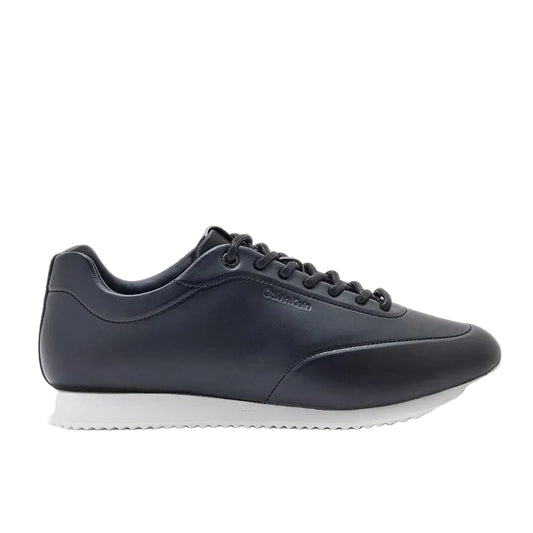 LACE UP LEATHER RUNNER TRAINERS