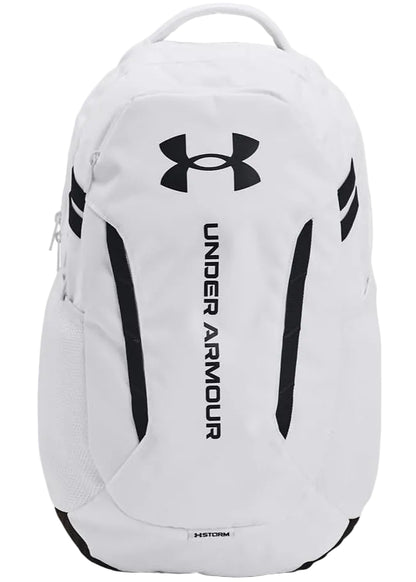 Under Armour Hustle 6.0 Unisex Backpack, (100) White, One Size, Sports Backpack, Waterproof Bag, Short Trip Bag，schoolbag,gift