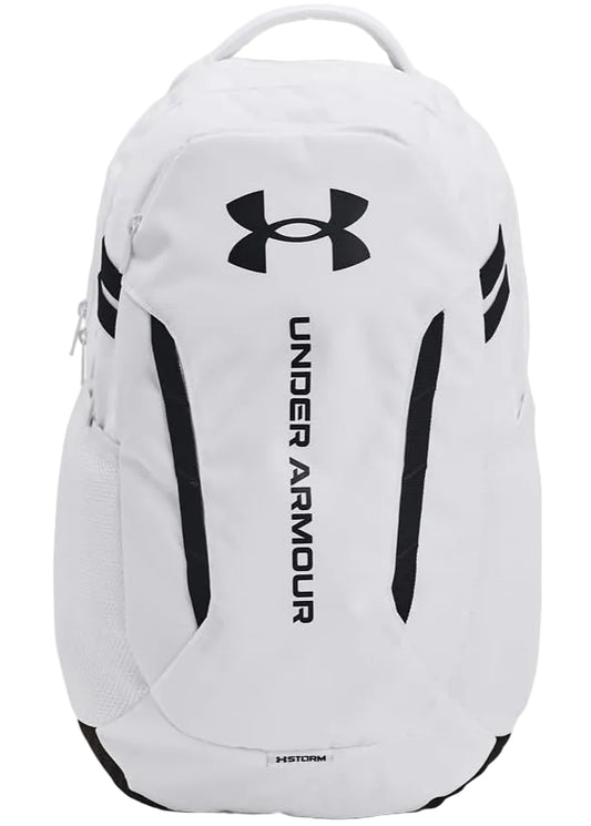 Under Armour Hustle 6.0 Unisex Backpack, (100) White, One Size, Sports Backpack, Waterproof Bag, Short Trip Bag，schoolbag,gift