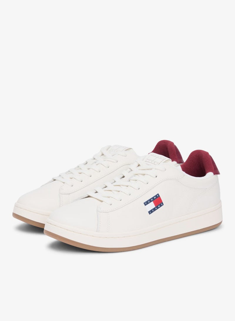Archive Court Leather Embossed Sneakers