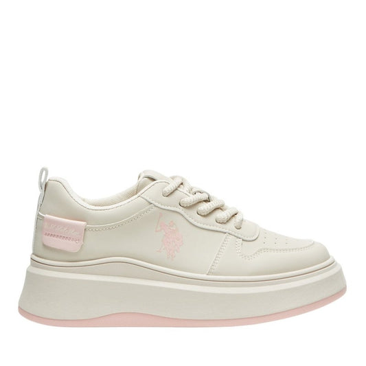 Women's Off White Sneakers - Bold Rugged Style with Durable Sole for Outdoor Wear