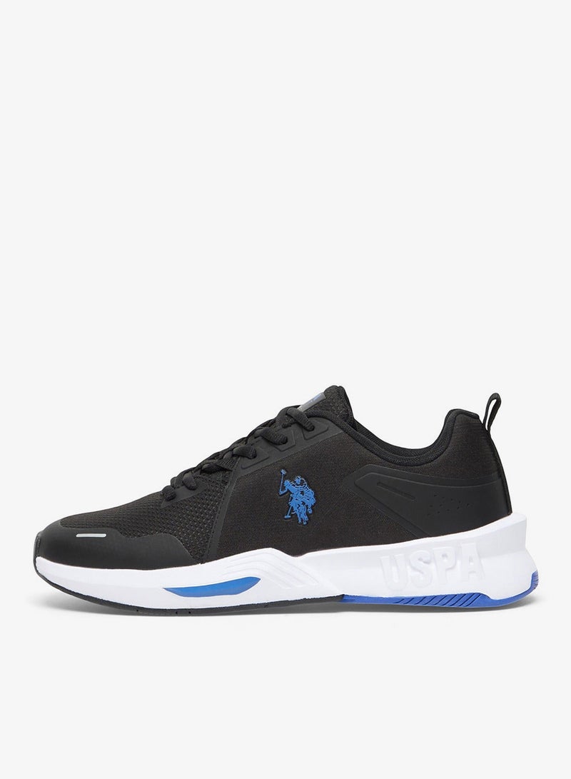 Men's Black Low-Top Sneakers Shoes - Lightweight Shoes Sleek and Comfortable for Daily Wear